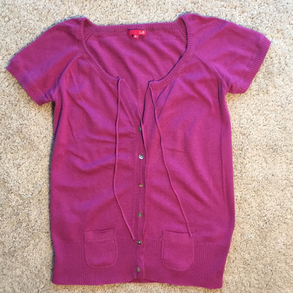 Purple top/cardigan